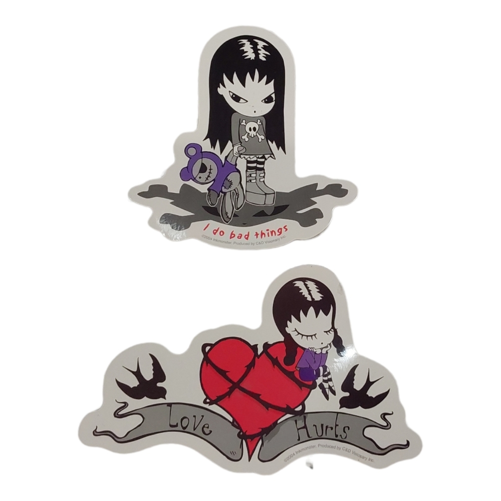 2 Emily Strange Stickers New